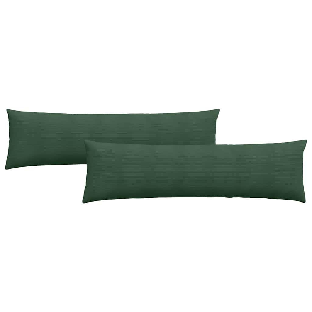 Sofakissen 2 Stück Hellgrau 50 x 30 cm Cordstoff