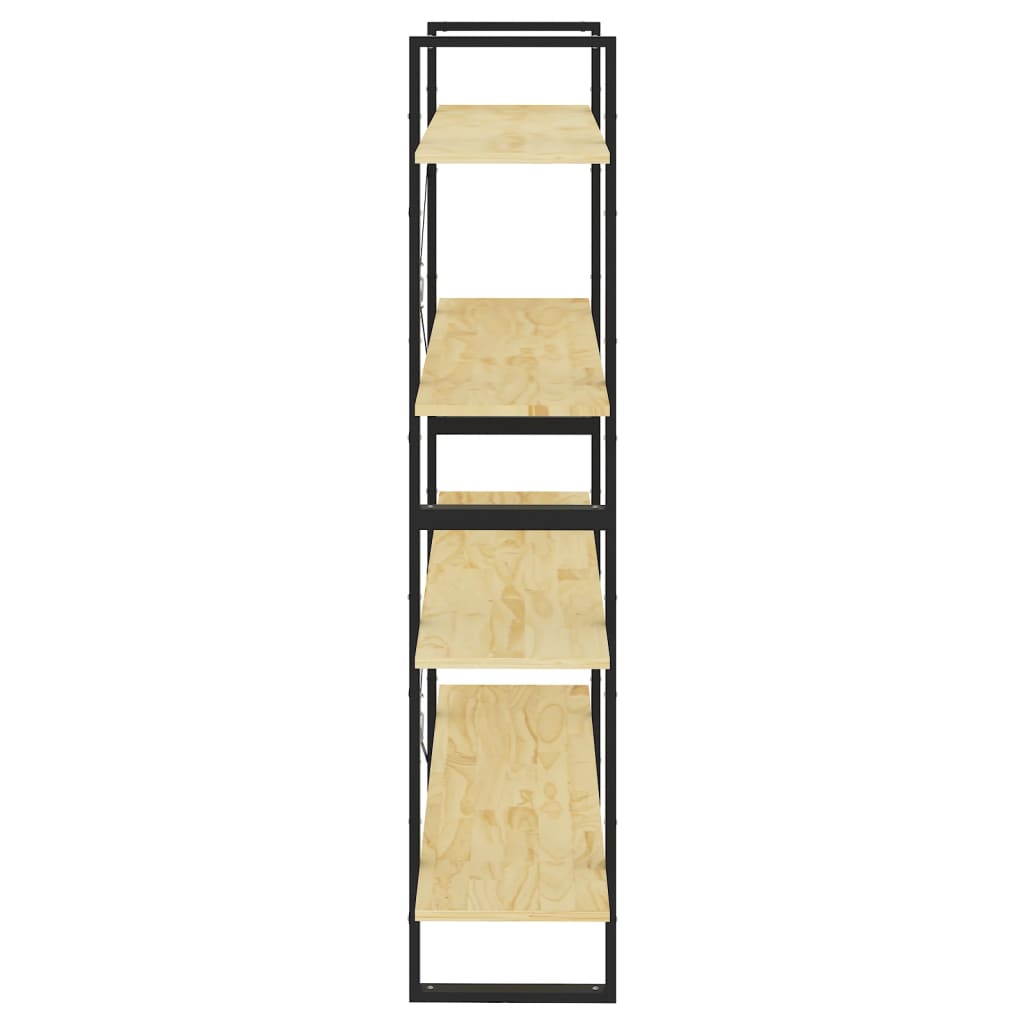 Bücherregal 2 Fächer Weiß 100x30x70 cm Holzwerkstoff