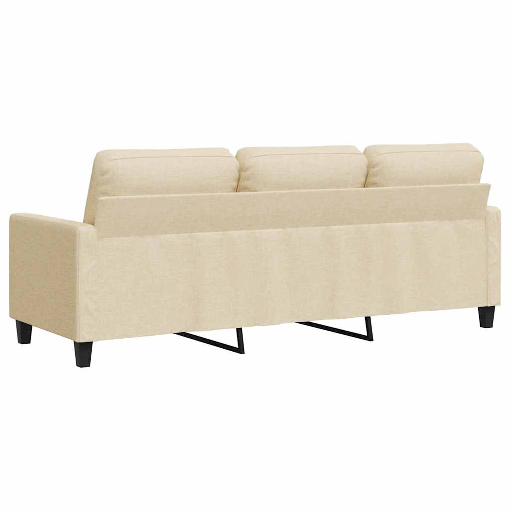3-Sitzer-Sofa Hellgrau 180 cm Stoff