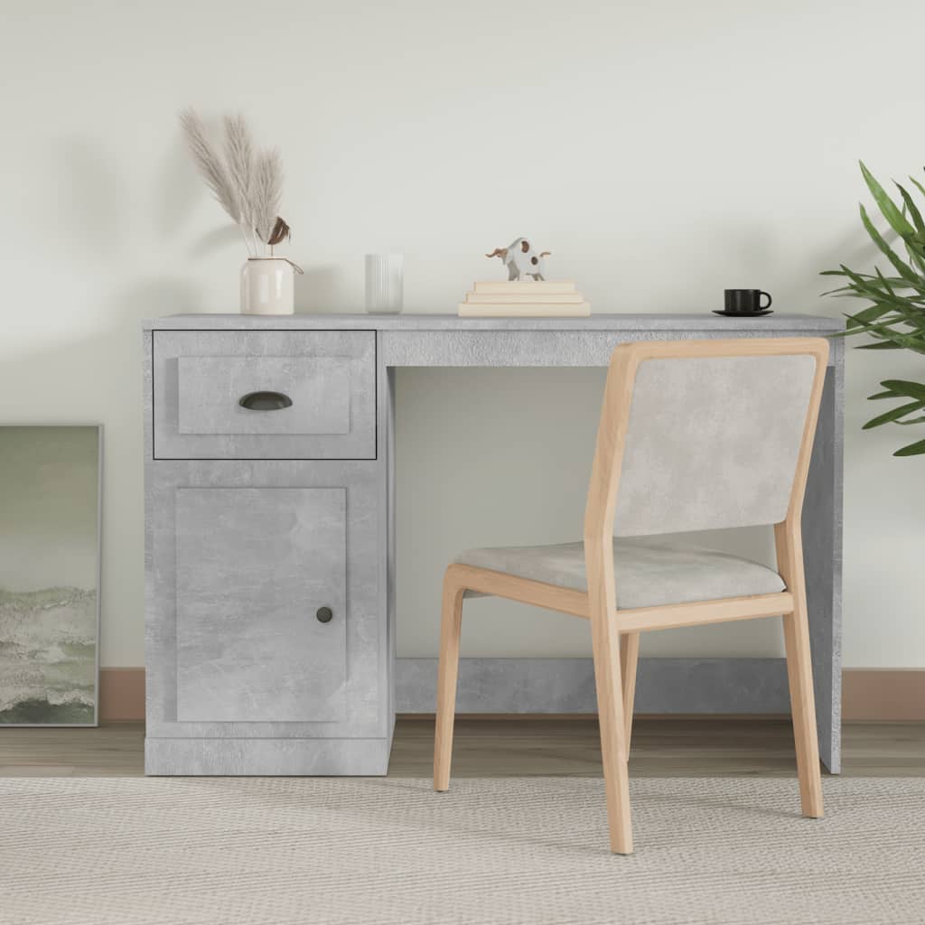 Schreibtisch mit Schublade Weiß 115x50x75 cm Holzwerkstoff