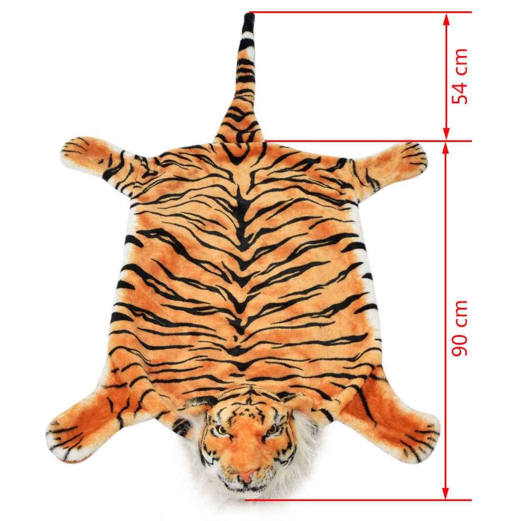 Plüsch Leopardenfell Teppich 139 cm Braun