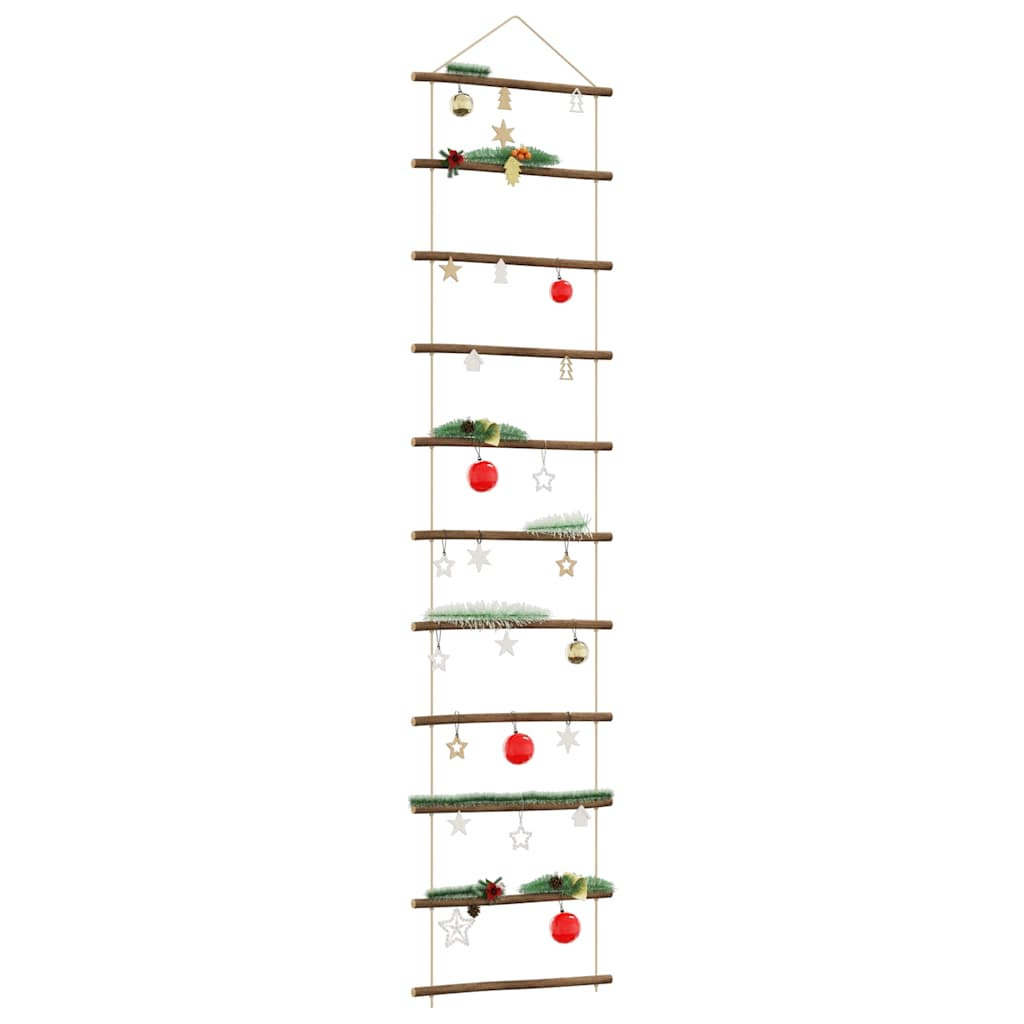 Wanddekorationen in Leiterform 2Stk. 30x100cm Natürlicher Zweig