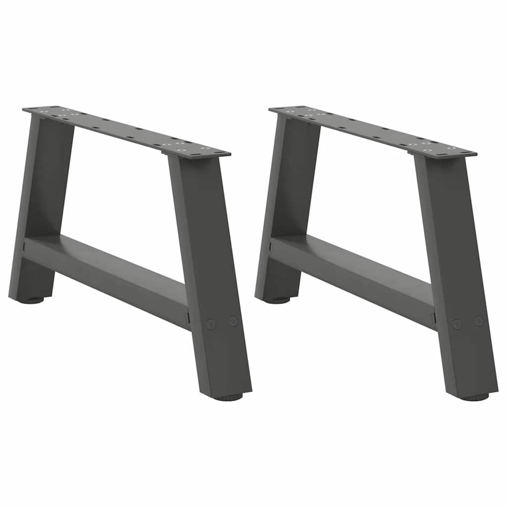 Couchtischbeine A-Form 2 Stk. 30x(30-31) cm Stahl