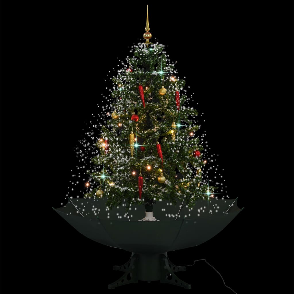 Schneiender Weihnachtsbaum mit Schirmfuß Grün 75 cm