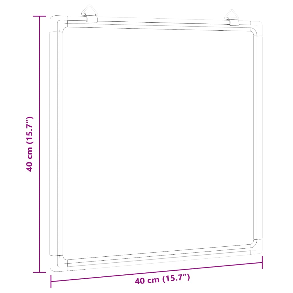 Magnetisches Whiteboard 40x30x1,7 cm Aluminium