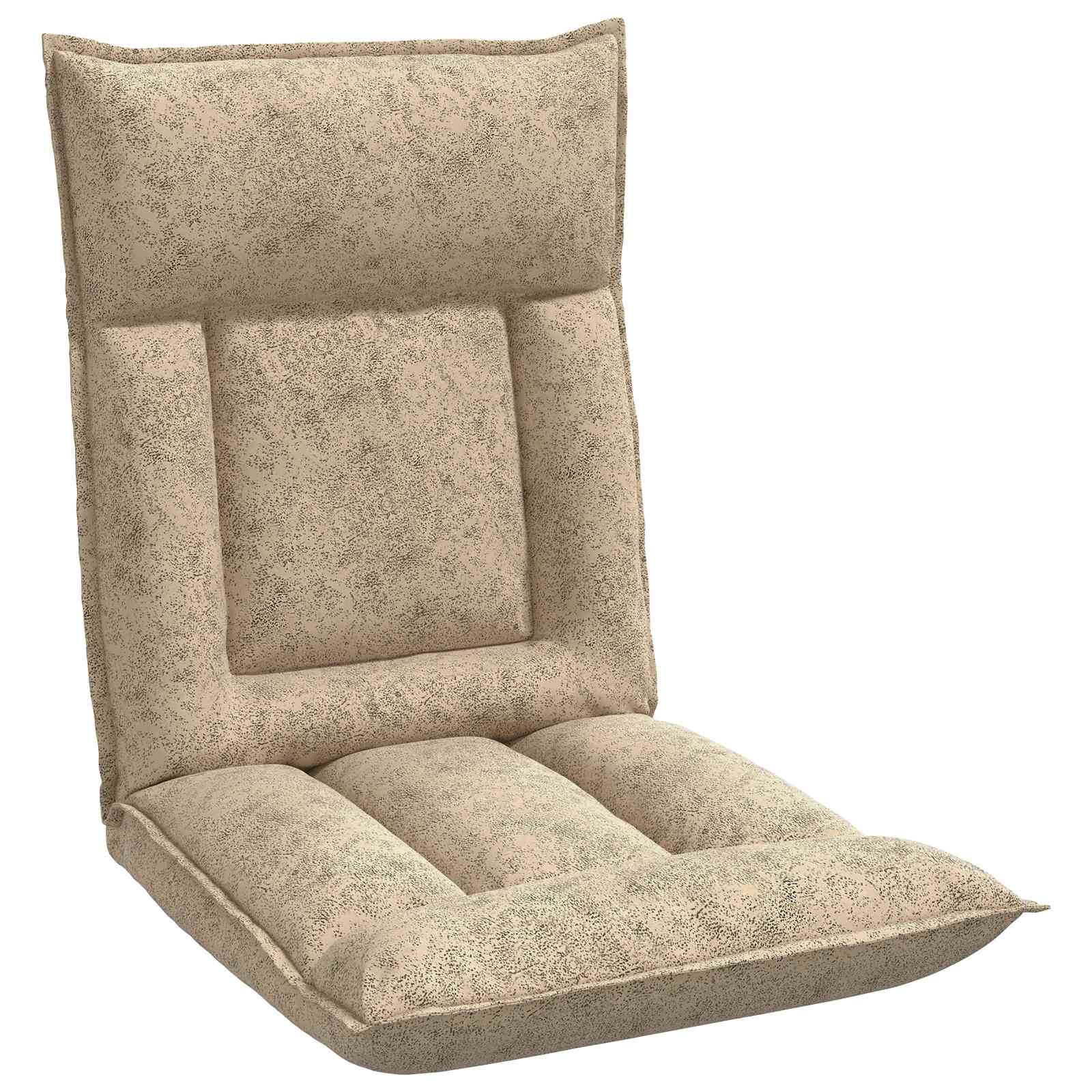 Verstellbarer Fußsessel Braun Stoff
