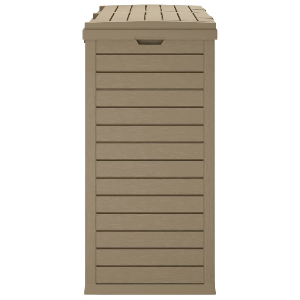 Outdoor-Mülltonne Schwarz 78x41x86 cm Polypropylen