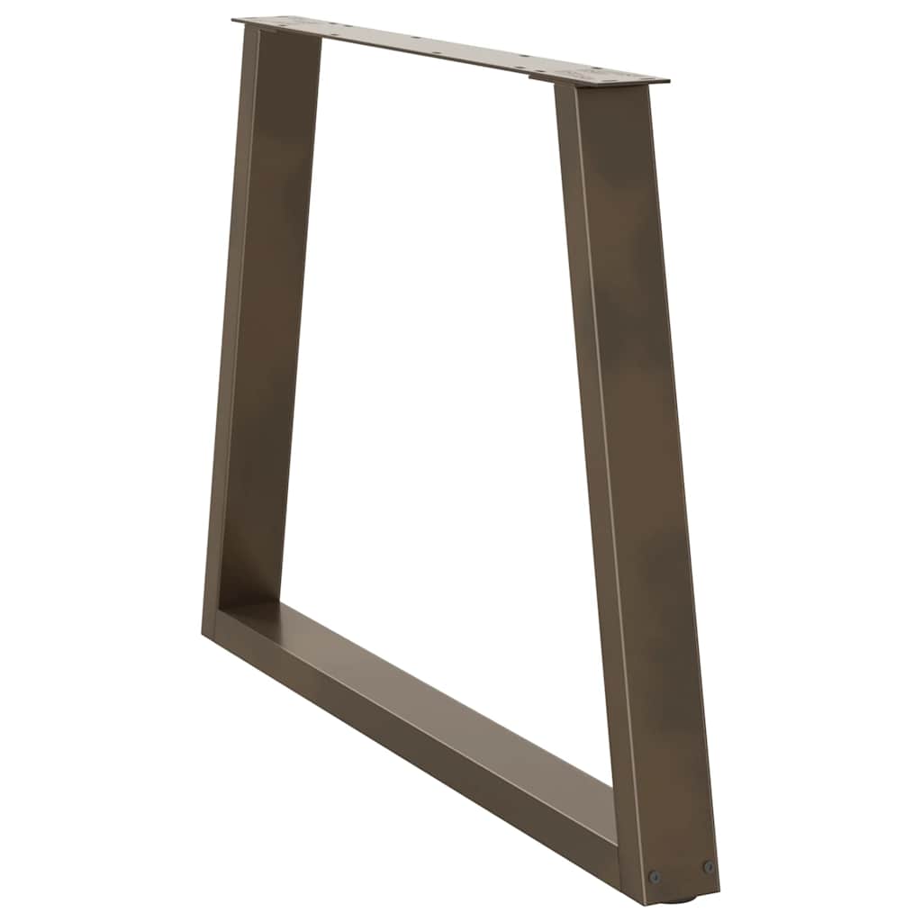 Couchtischbeine V-Form 2 Stück Schwarz 30x(30-31,3) cm Stahl