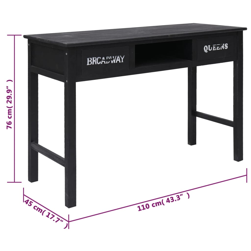 Konsolentisch 110x45x76 cm Holz
