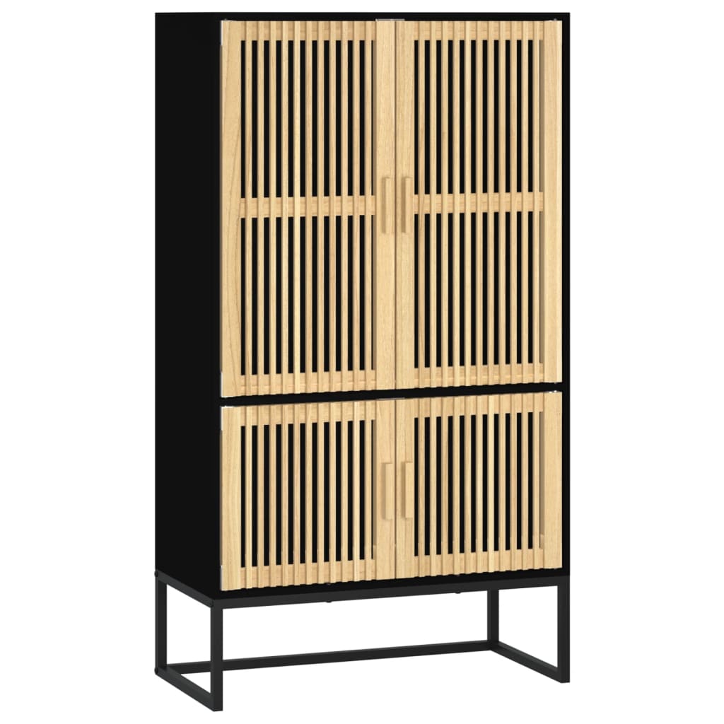 Highboard Weiß 70x35x125 cm Holzwerkstoff