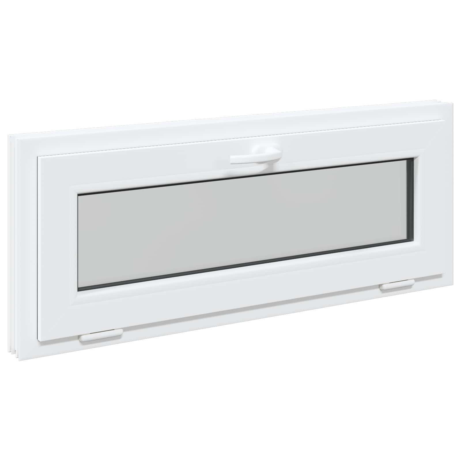 Kellerfenster RISOR 60 x 40 cm PVC und Glas Weiß