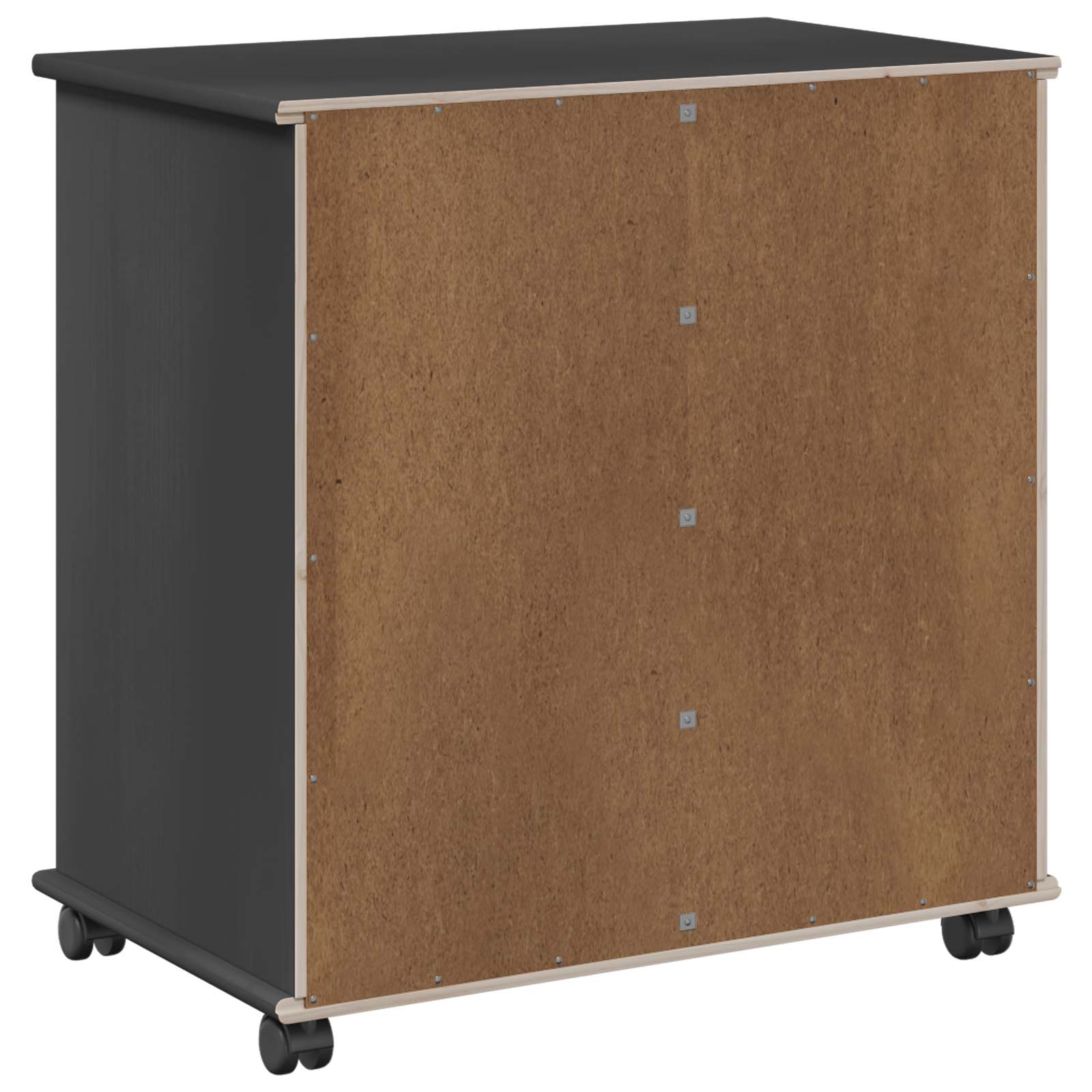 Rollschrank Honigbraun 63,5 x 39 x 65,5 cm Massivholz Kiefer