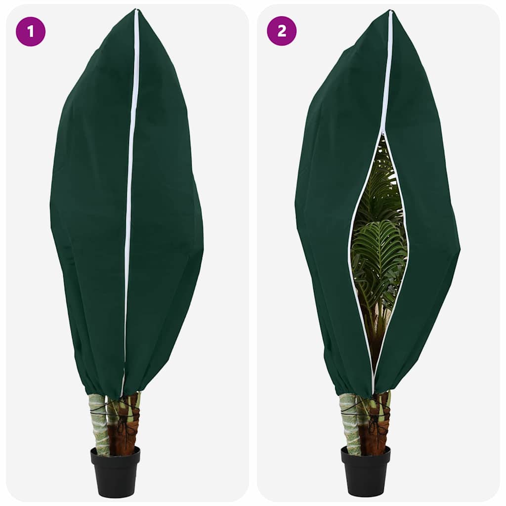 Wintervlies mit Reißverschluss 4 Stk. 70 g/m² 1x1,55 m