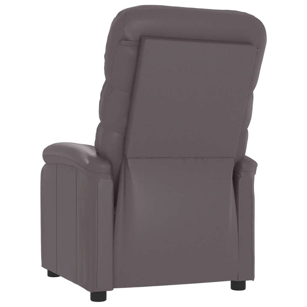 Massagesessel Grau Kunstleder
