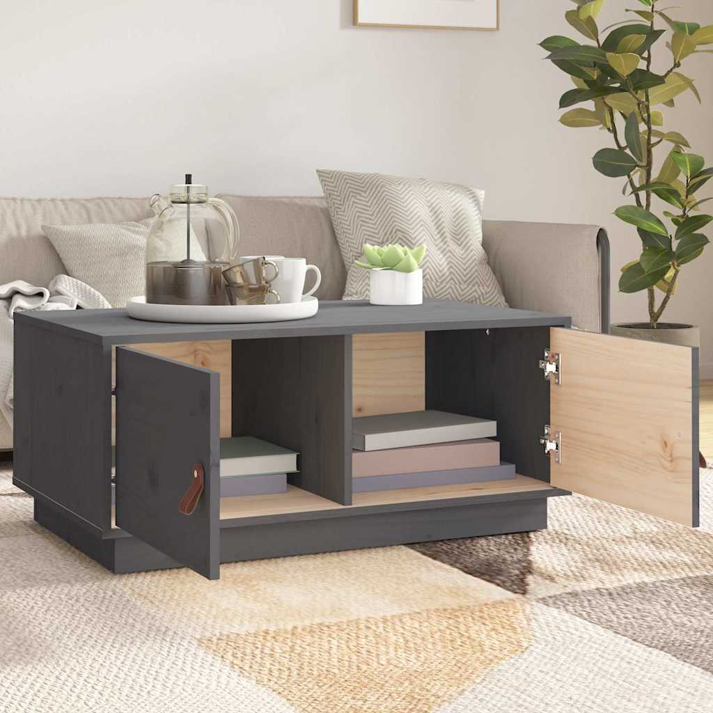 Couchtisch 80x50x35 cm Massivholz Kiefer