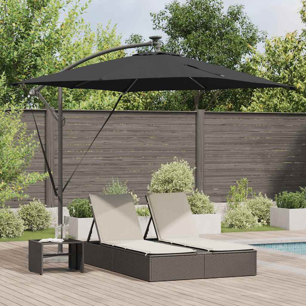 Sonnenschirm Sand 249 x 249 x 250 cm Polyester und Aluminium
