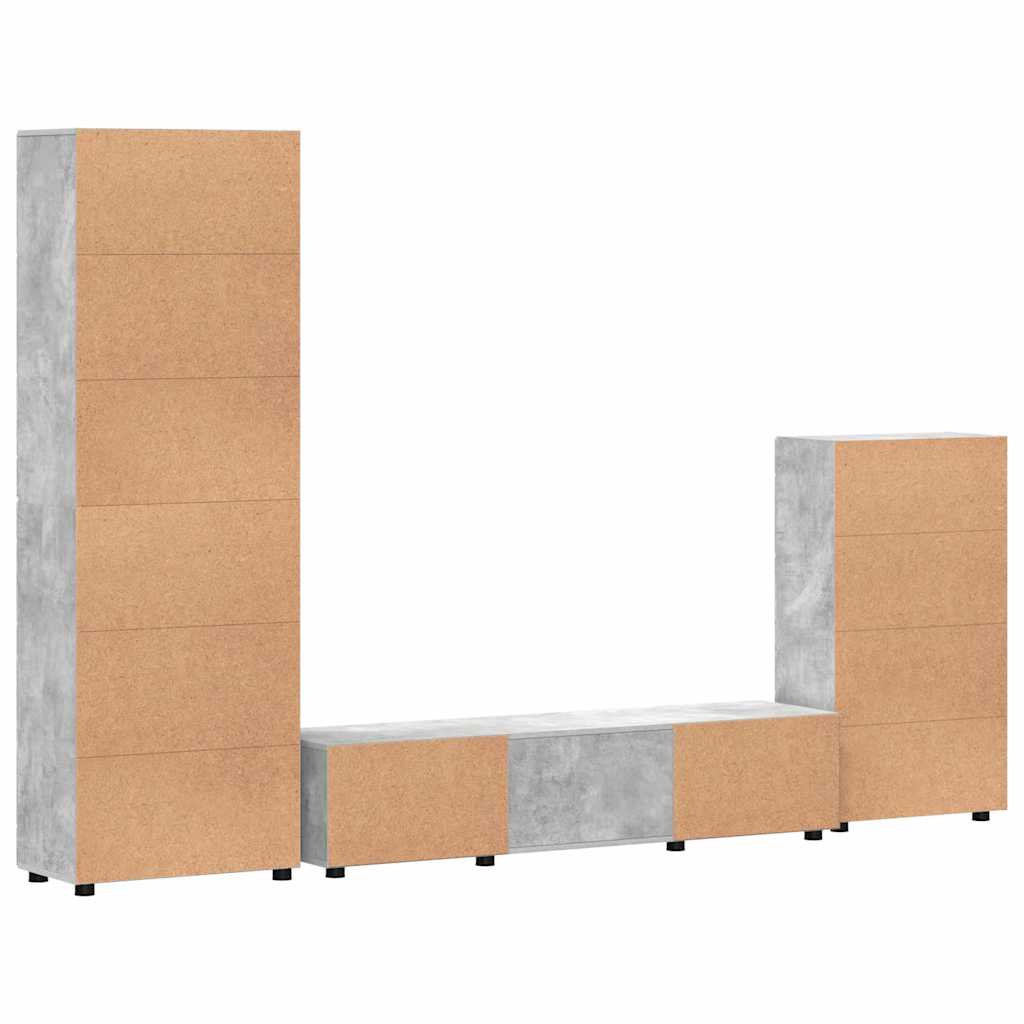 Highboard mit Regal FLORIN Weiß 60 x 35 x 182 cm Holzwerkstoff