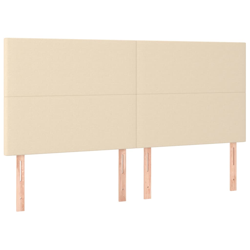 Kopfteil Hellgrau 80x5x118/128 cm Stoff