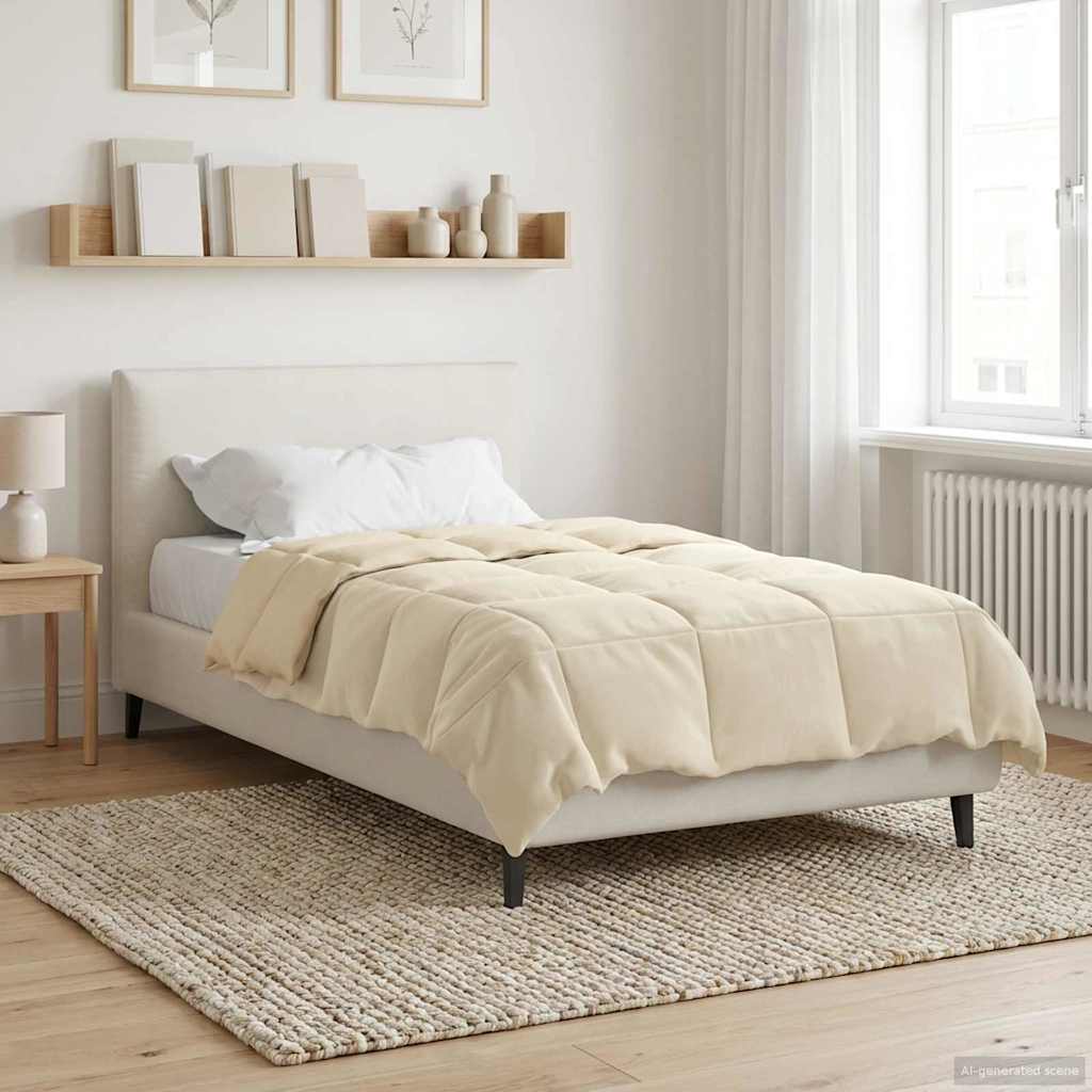 Winterbettdecke Gepolstert Anthrazit 240 x 260 cm Mikrofaser