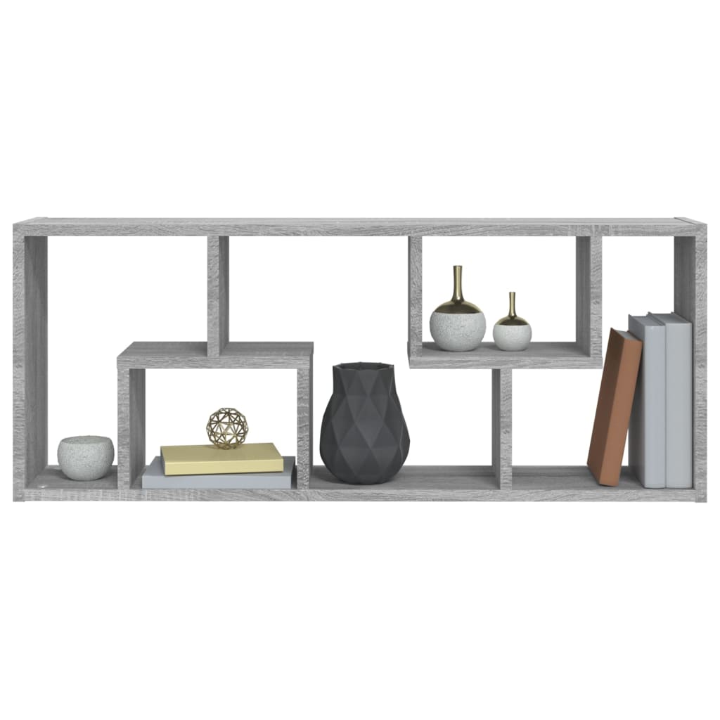 Wandregal Weiß 36x16x90 cm Holzwerkstoff