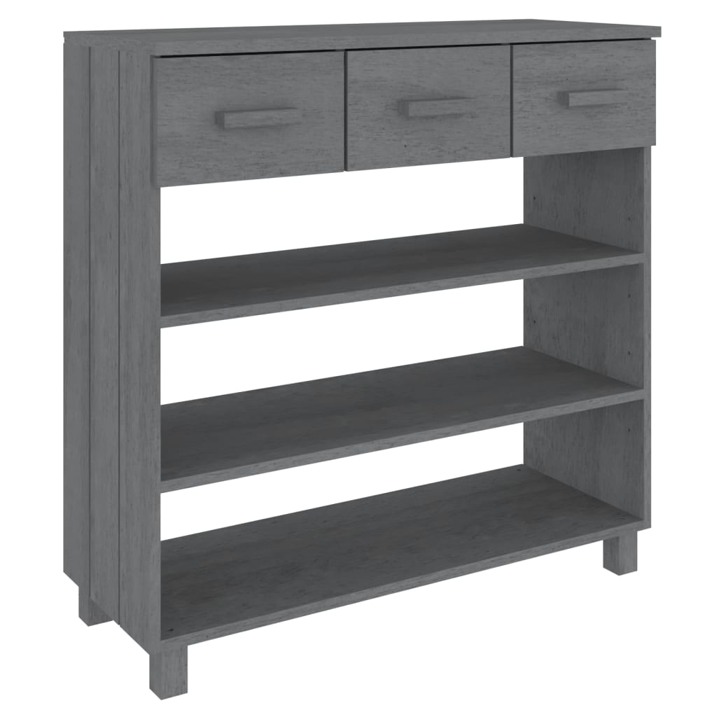 Konsolentisch HAMAR Honigbraun 90x35x90 cm Massivholz Kiefer