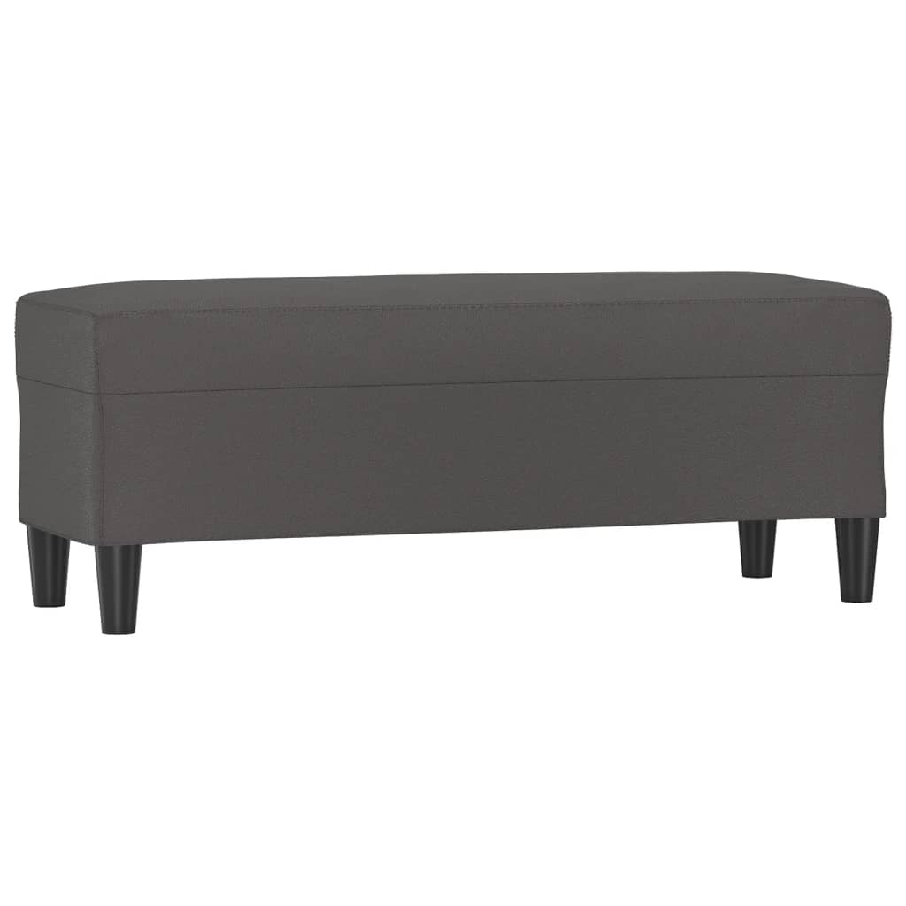 Sitzbank Schwarz 70x35x41 cm Kunstleder