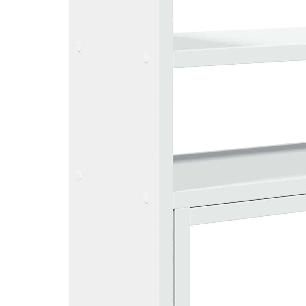 Monitor Schreibtischständer mit Speicher Schwarz Eichen-Optik