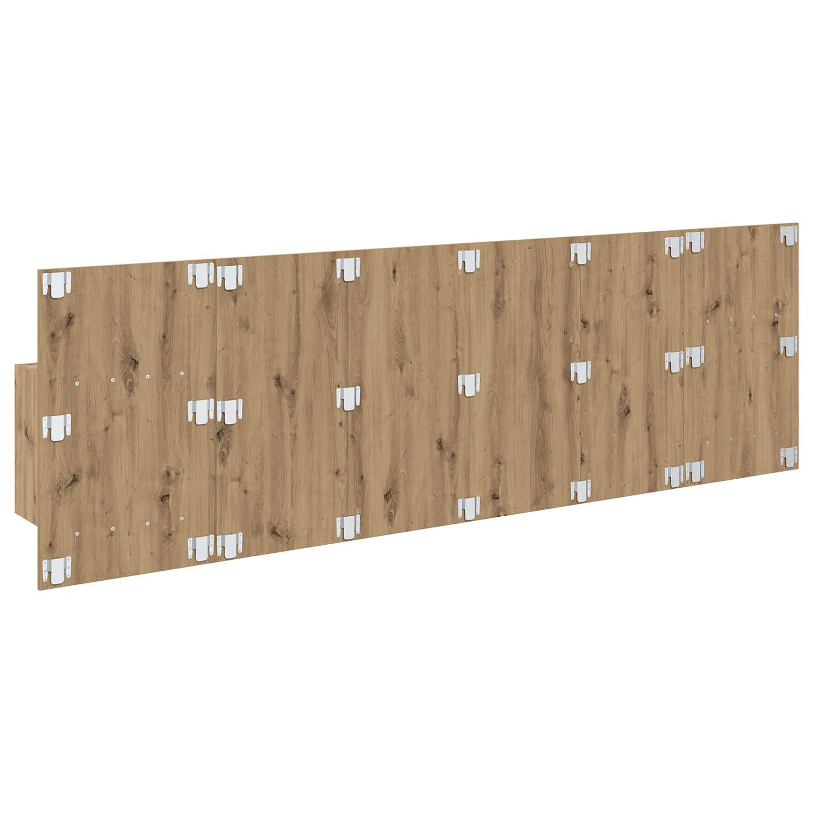 Kopfteil mit Nachttischen Weiß Holzwerkstoff