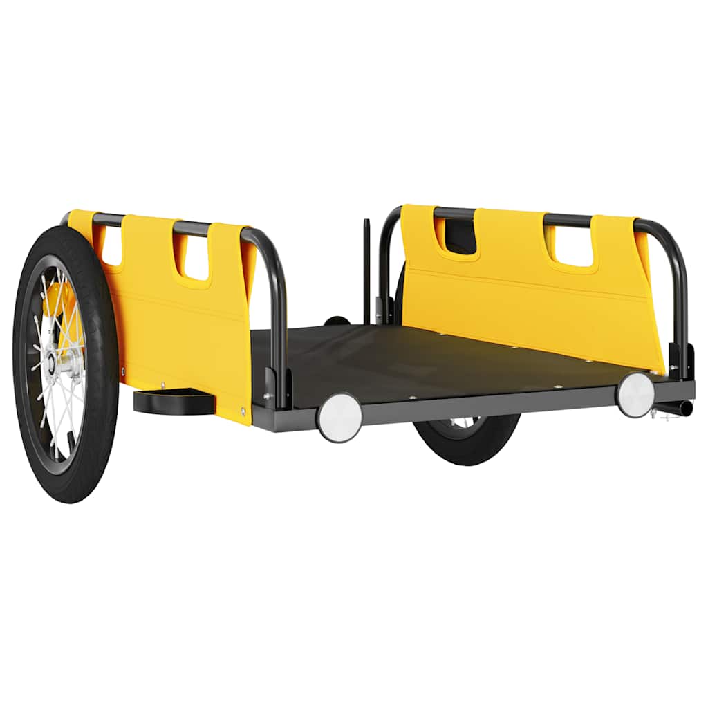 Fahrradanhänger Orange Oxford-Gewebe und Eisen