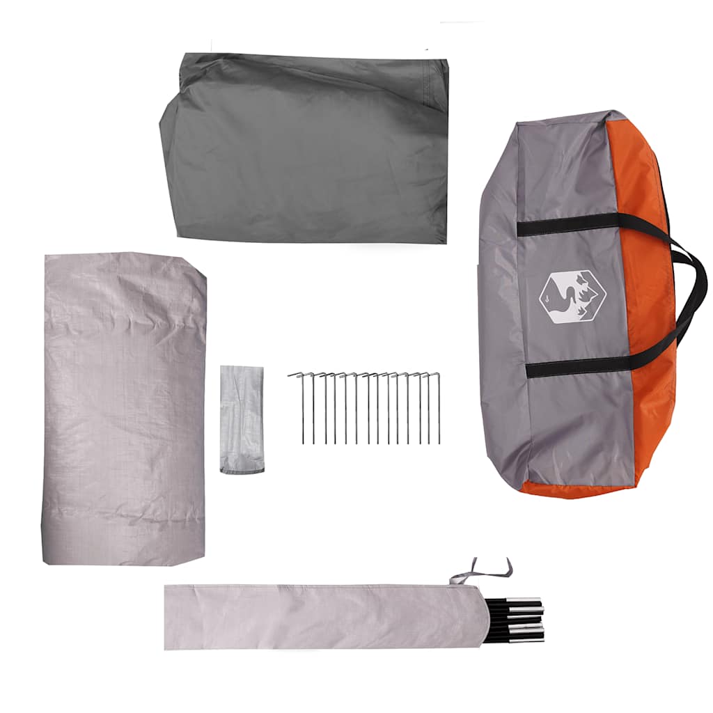 Campingzelt 4 Personen Grün Wasserdicht