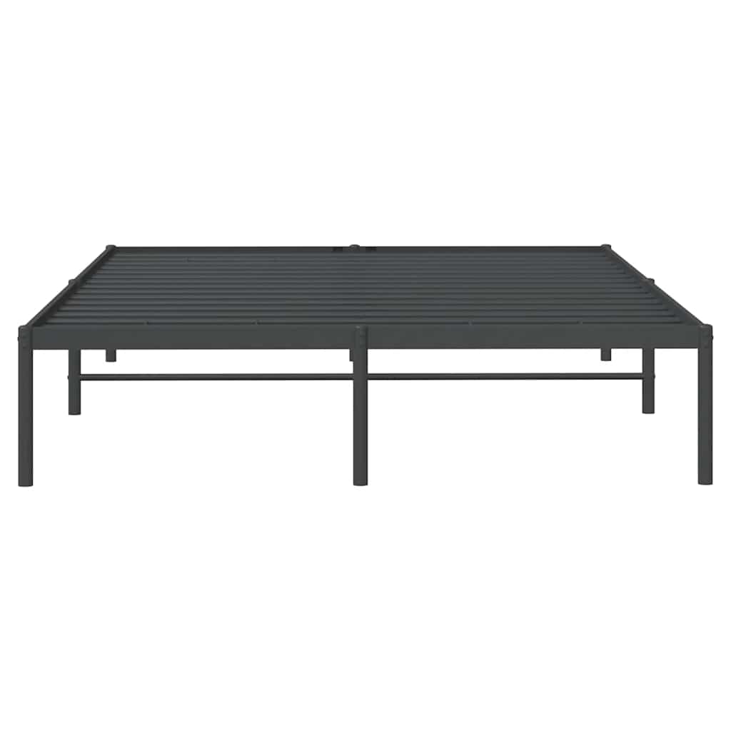 Bettgestell Metall Schwarz 75x190 cm