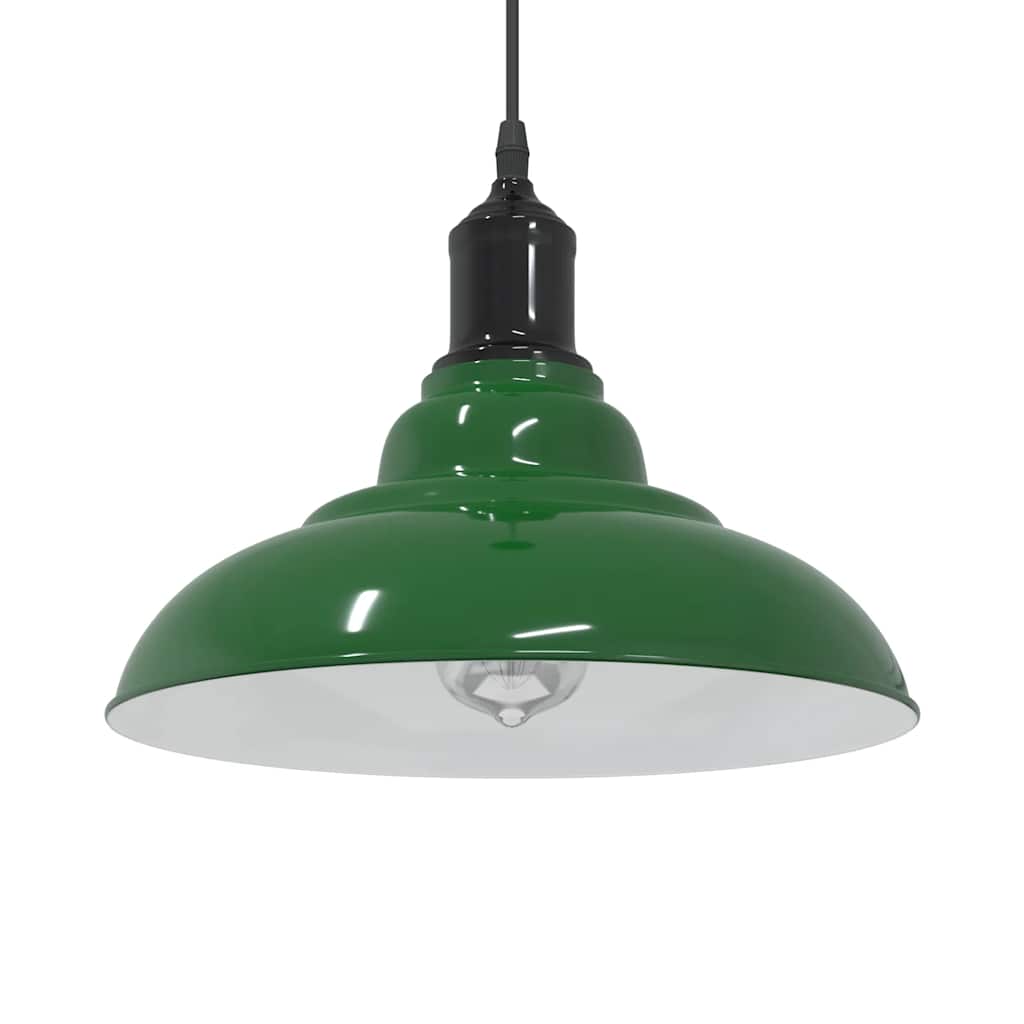 Pendelleuchte Höhenverstellbar E27 Schwarz Glänzend Ø 31 cm