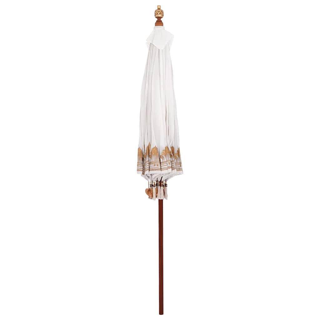 Balinesischer Sonnenschirm Creme 185 x 185 x 260 cm