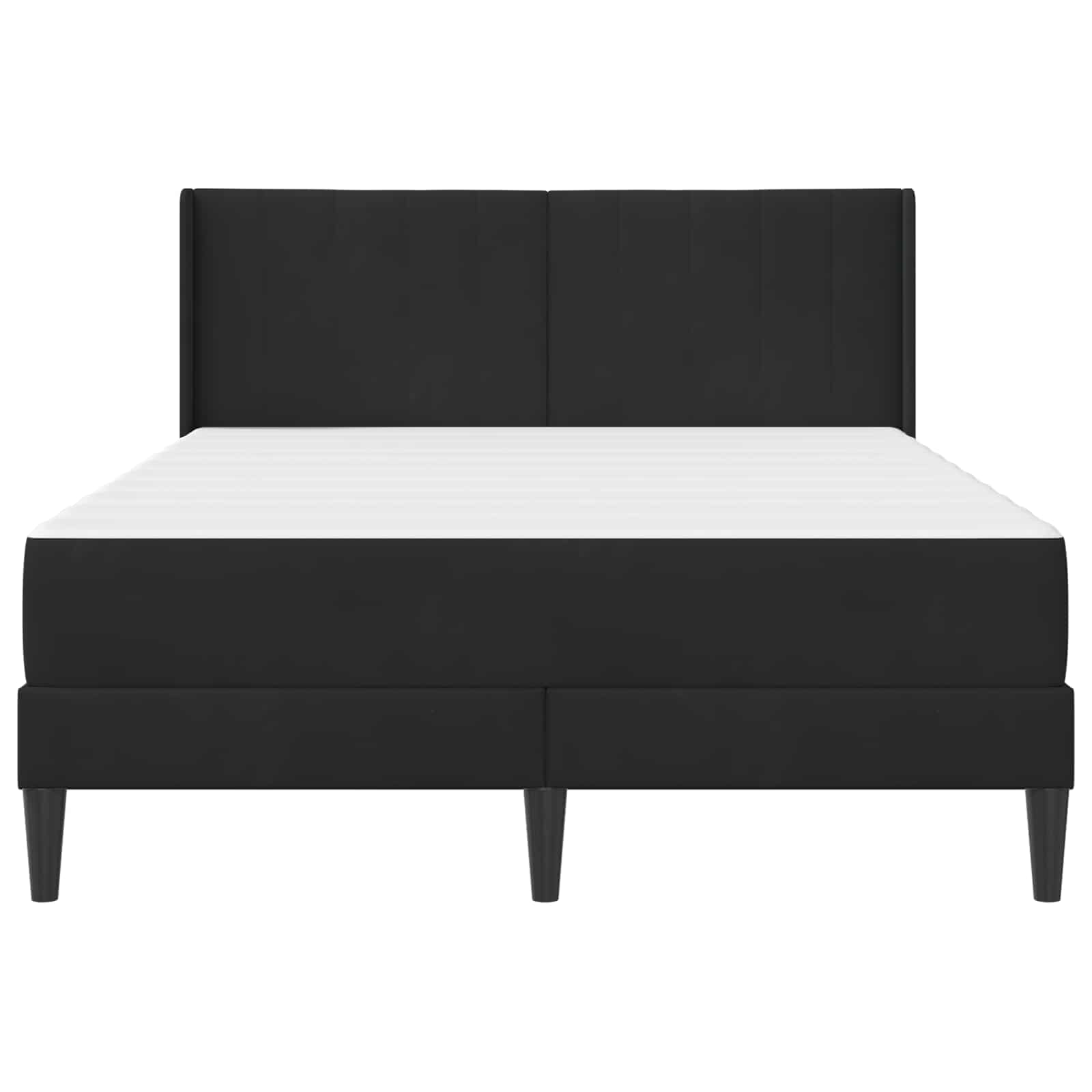 Bettgestell mit Matratze mit Kopfteil Hellgrau 80 x 200 cm Samt