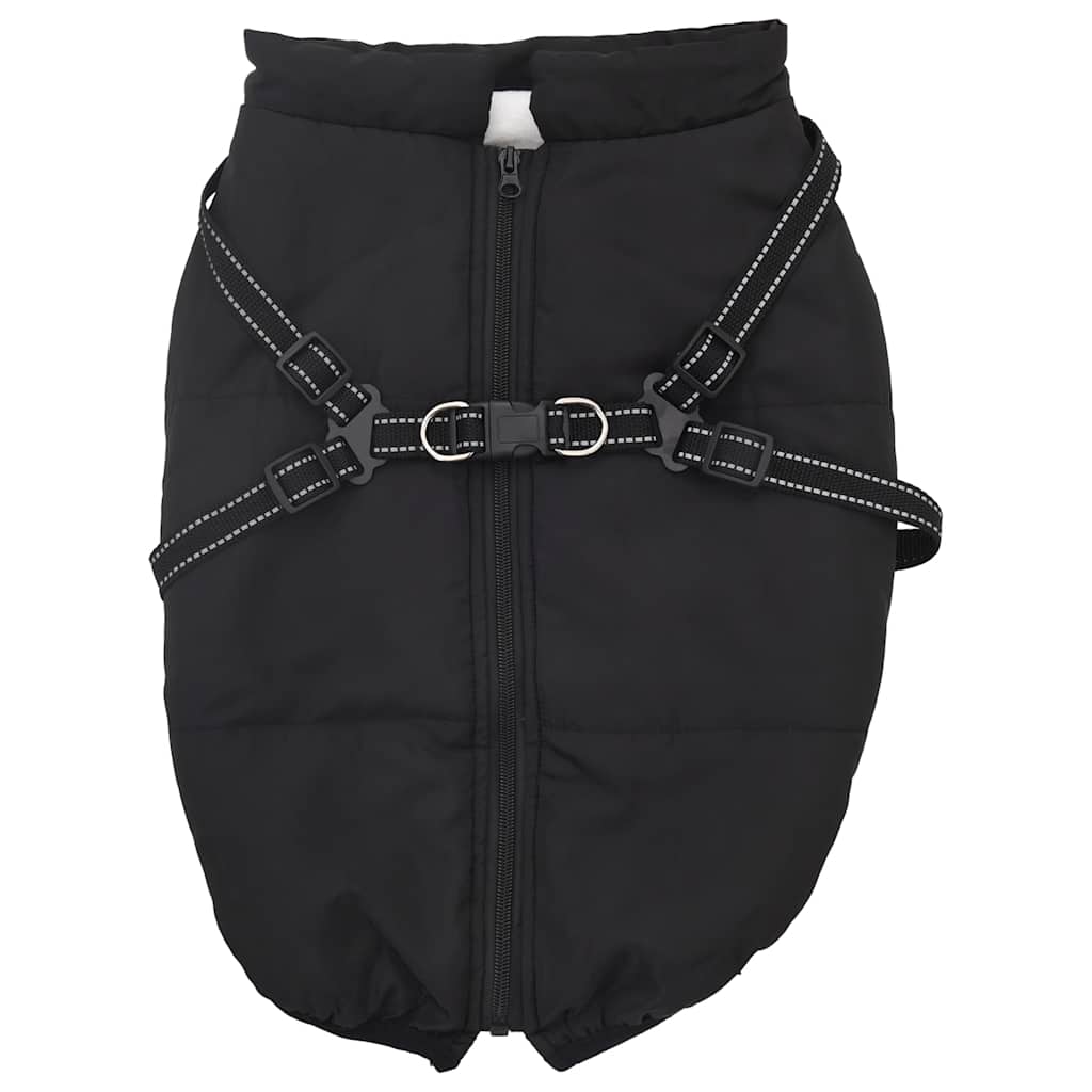 Hundemantel mit Geschirr Wasserdicht Reflektierend Lila L48