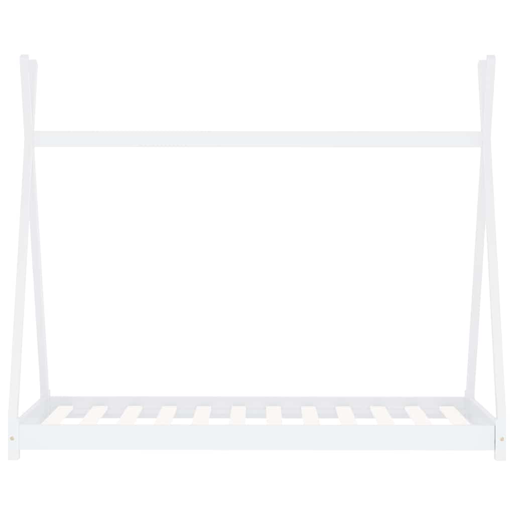 Kinder-Bettgestell Massivholz Kiefer 70 x 140 cm
