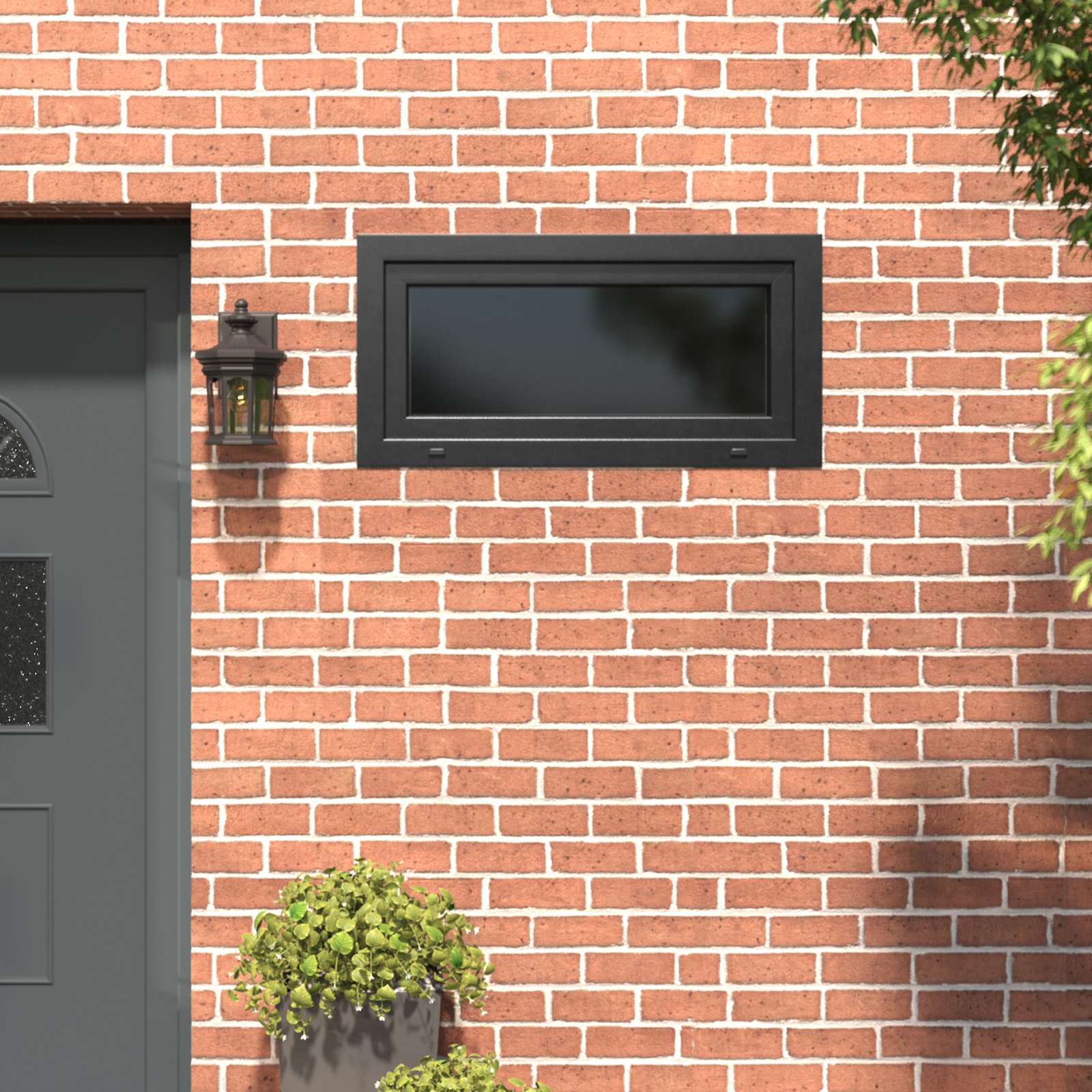 Kellerfenster RISOR 50 x 50 cm PVC und Glas Weiß