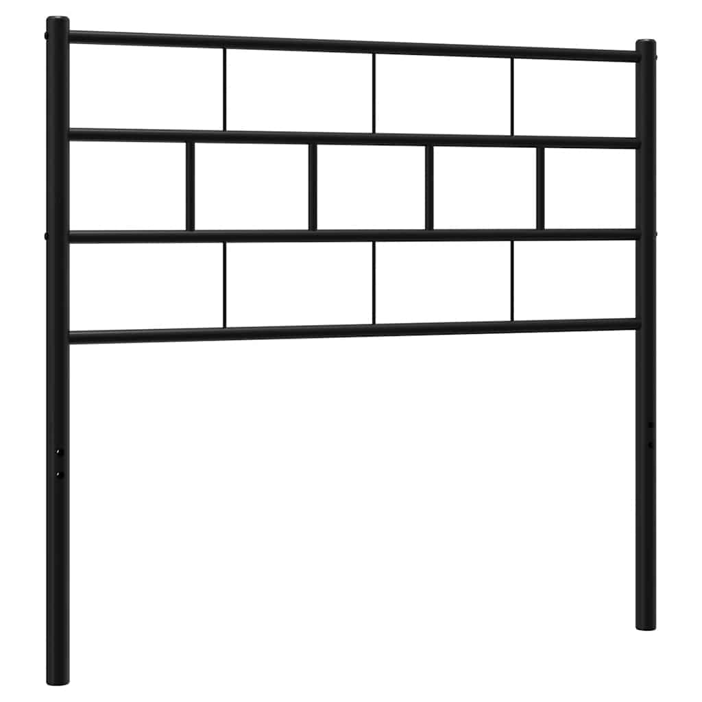 Ersatz-Kopfteil Metall Schwarz 100 cm