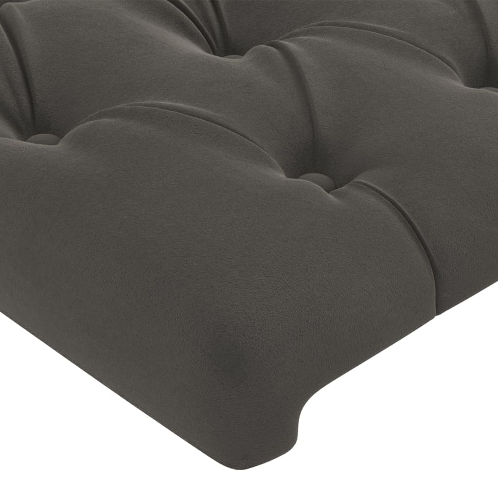 Kopfteil mit Ohren Dunkelblau 93x23x78/88 cm Samt