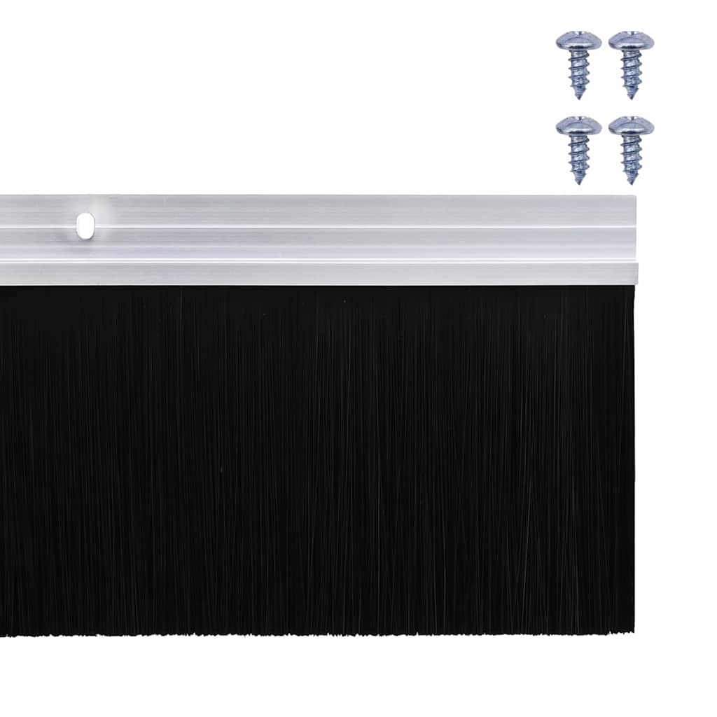 Aufsteck Türbürstendichtungen 2 pcs Braun 100 cm