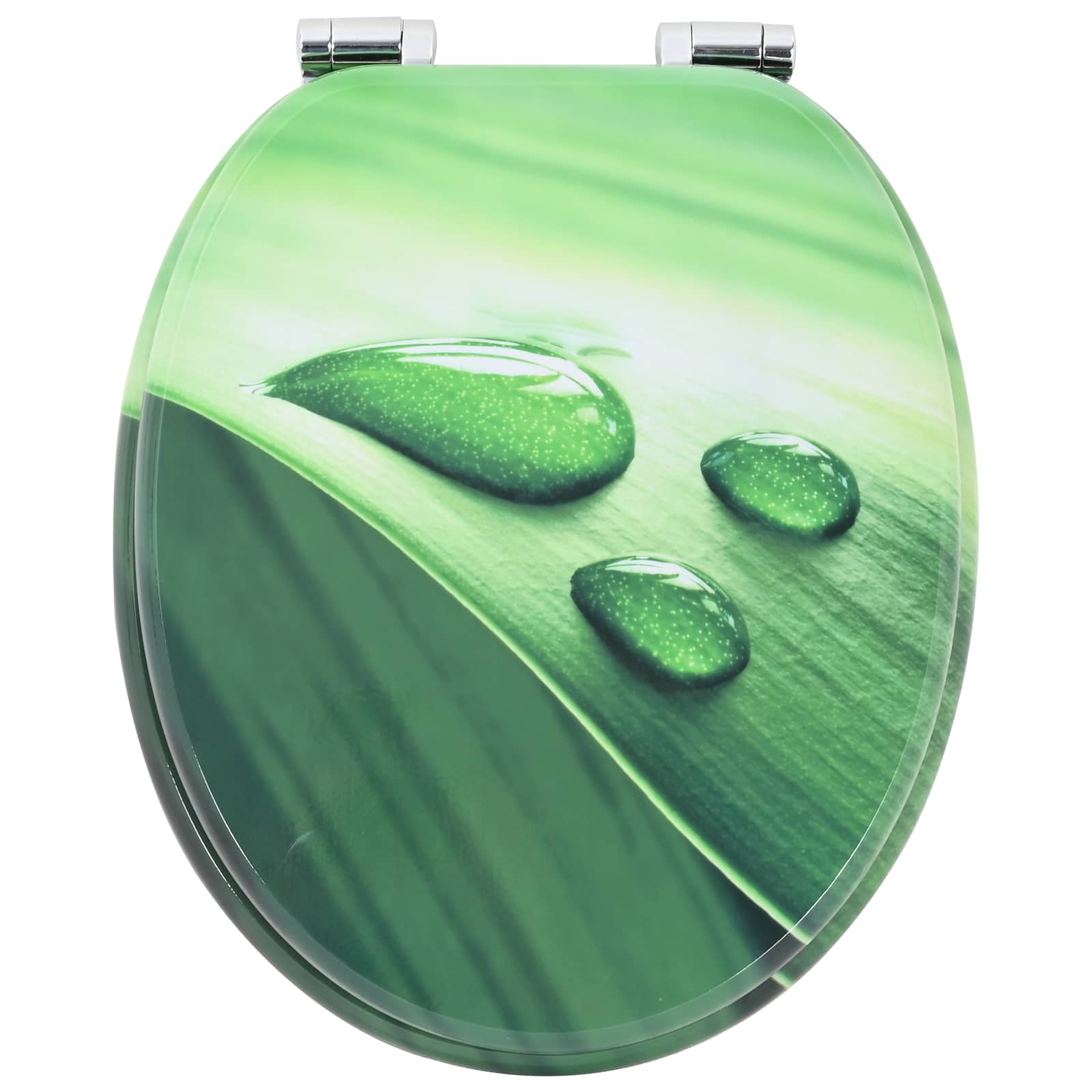 Toilettensitz MDF Deckel Schlichtes Design Weiß