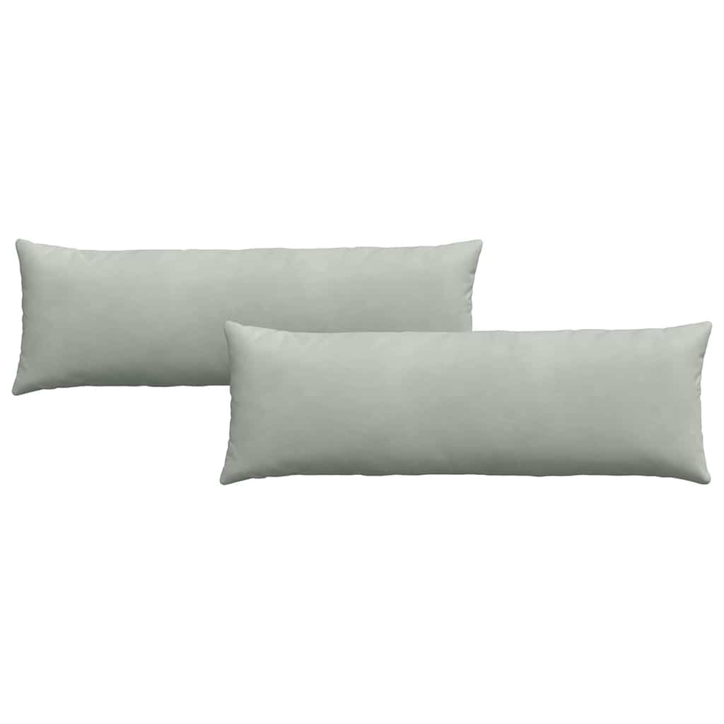 Sofakissen 2 Stück Blau 50 x 30 cm Cordstoff