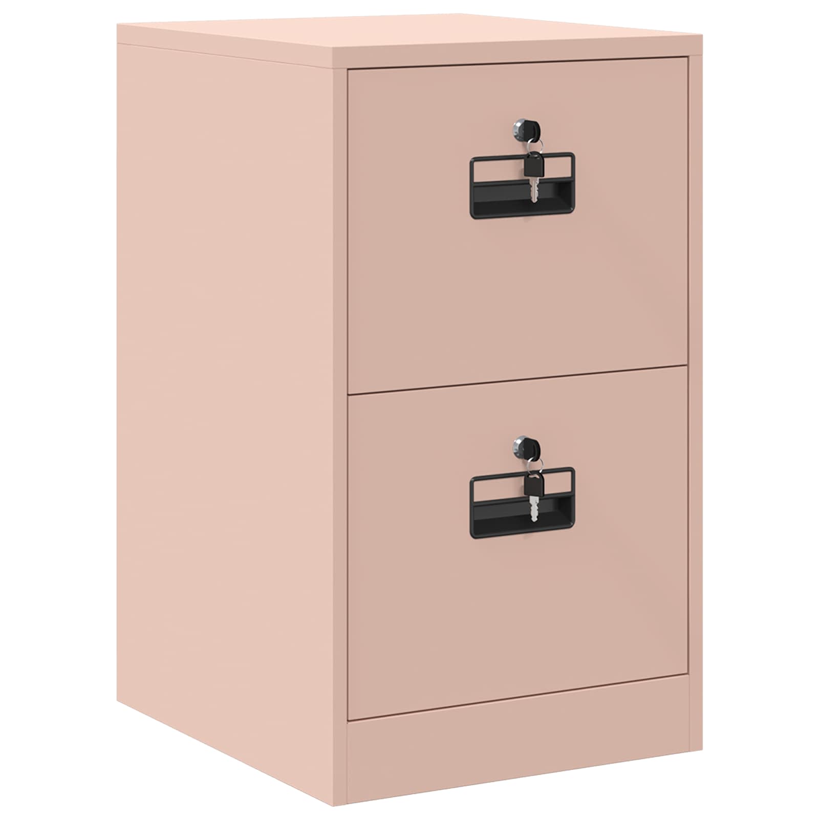 Aktenschrank 2 pcs Schwarz 44 x 50 x 139 cm Kaltgewalzter Stahl