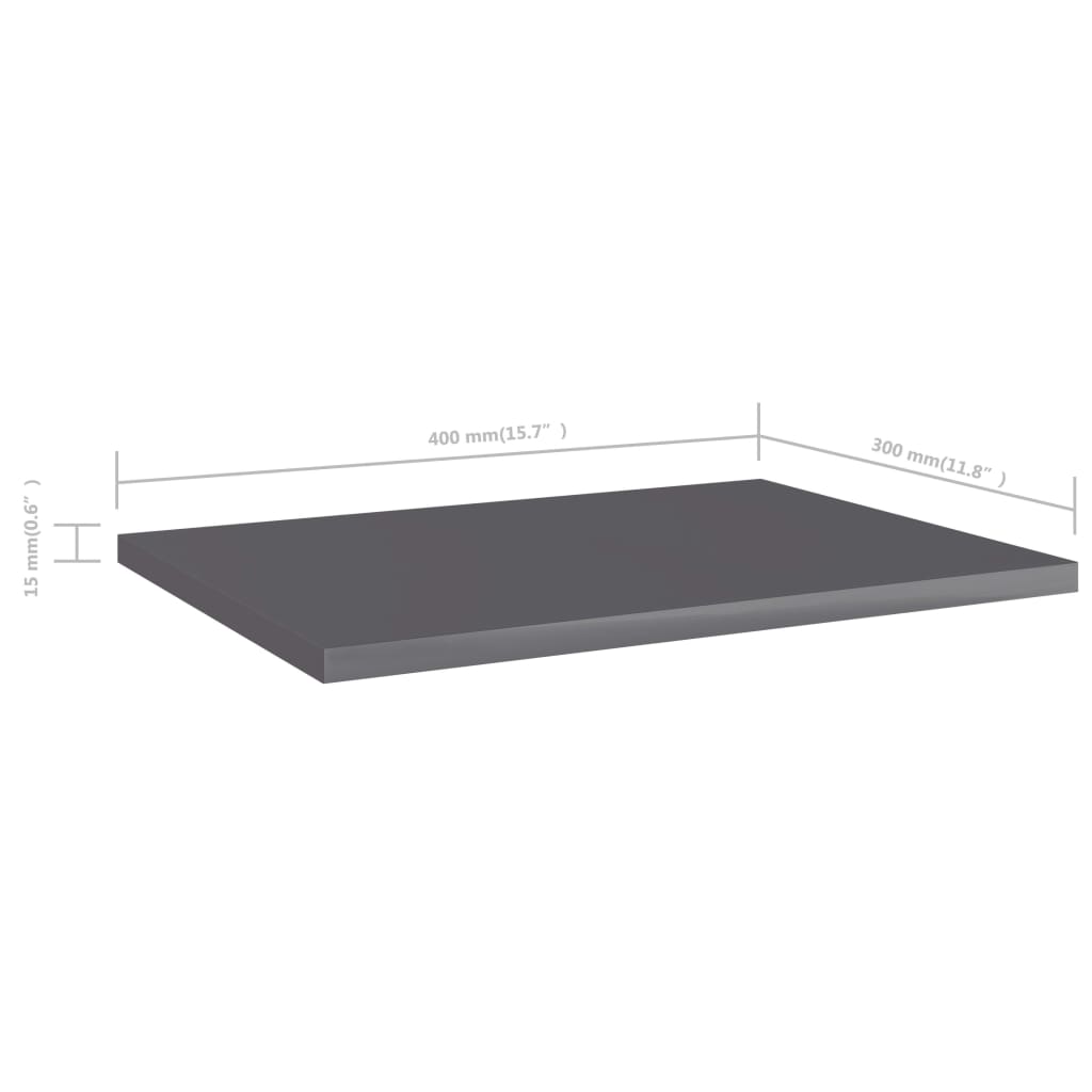 Bücherregal-Bretter 4 Stk. Weiß 40x10x1,5 cm Holzwerkstoff