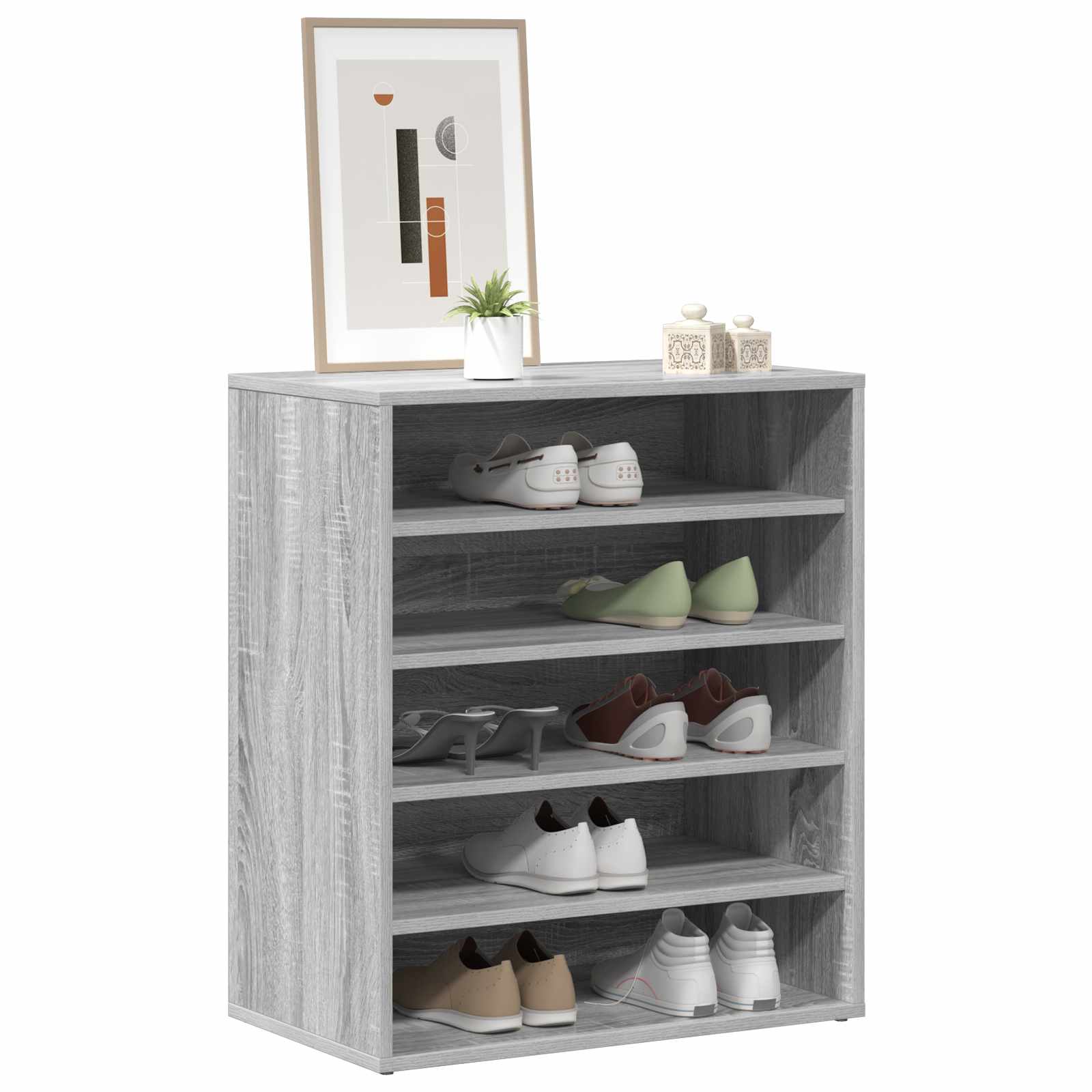 Schuhschrank Weiß 60x35x70 cm Holzwerkstoff