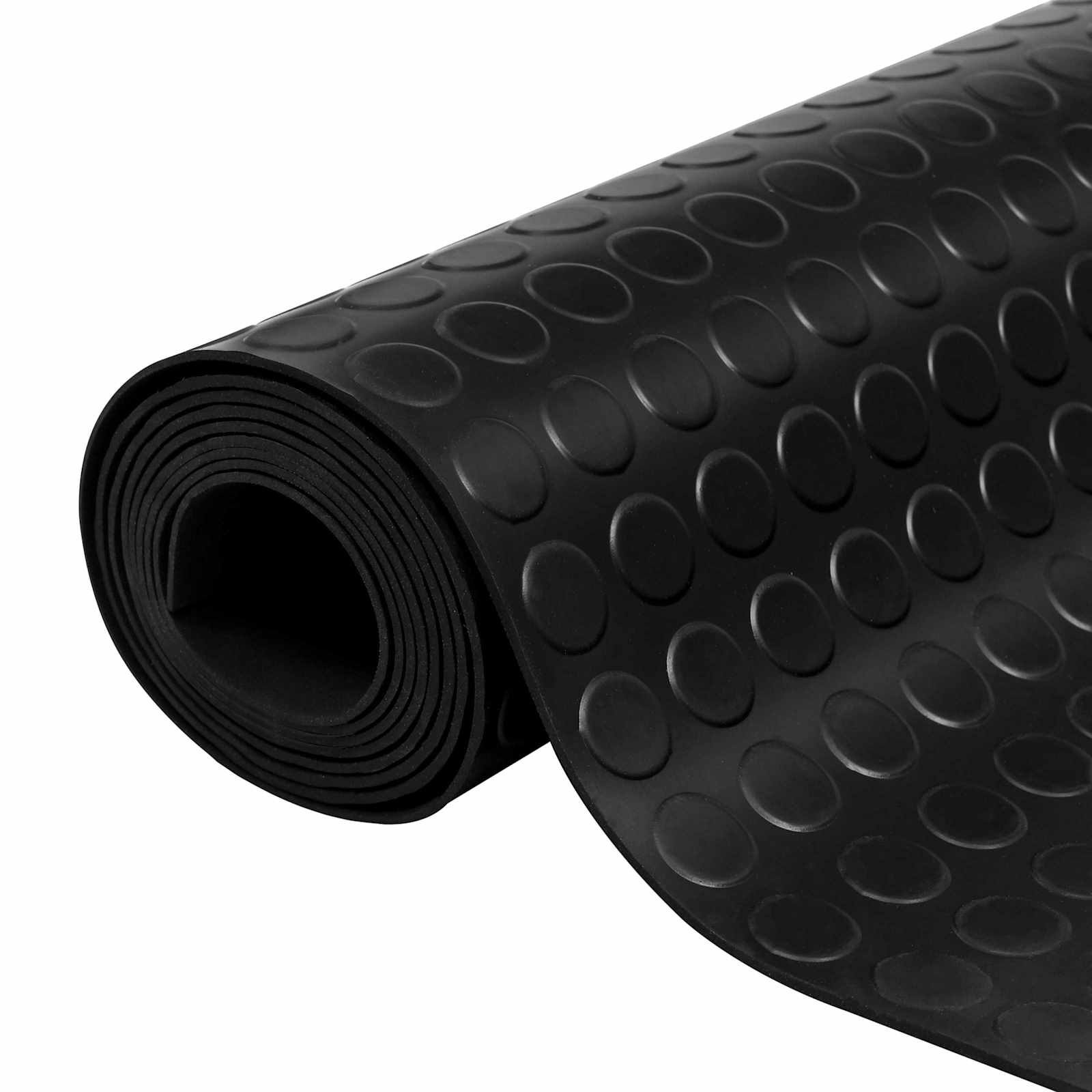 Bodenbelag Schwarz 1 x 2 m Gummi