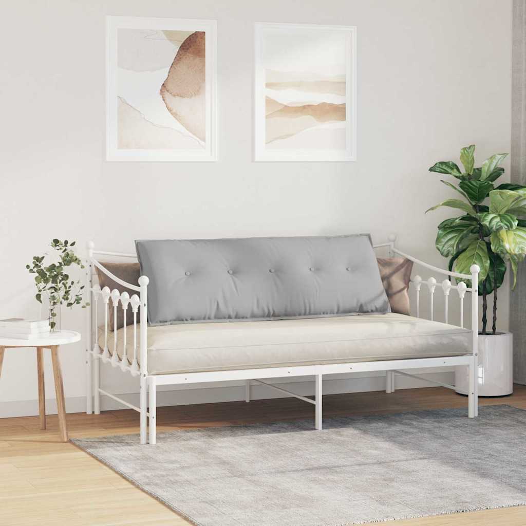 Rückenkissen Hellgrau 50 x 19 x 45 cm Stoff