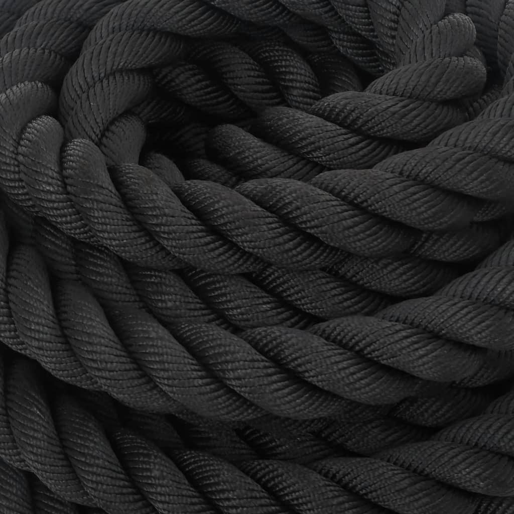 Battle Rope Schwarz 6 m 4,5 kg Polyester