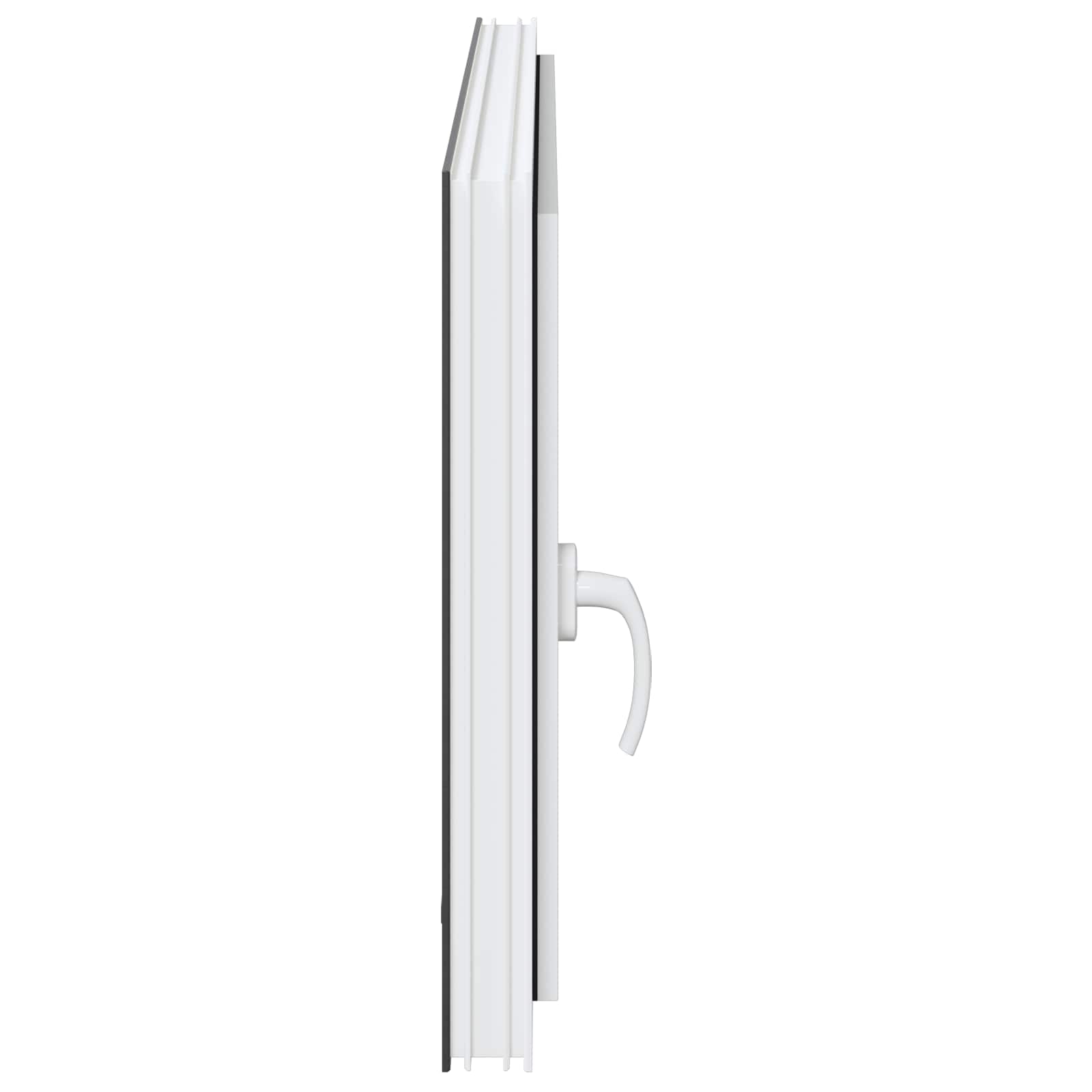 Kellerfenster RISOR 50 x 50 cm PVC und Glas Weiß
