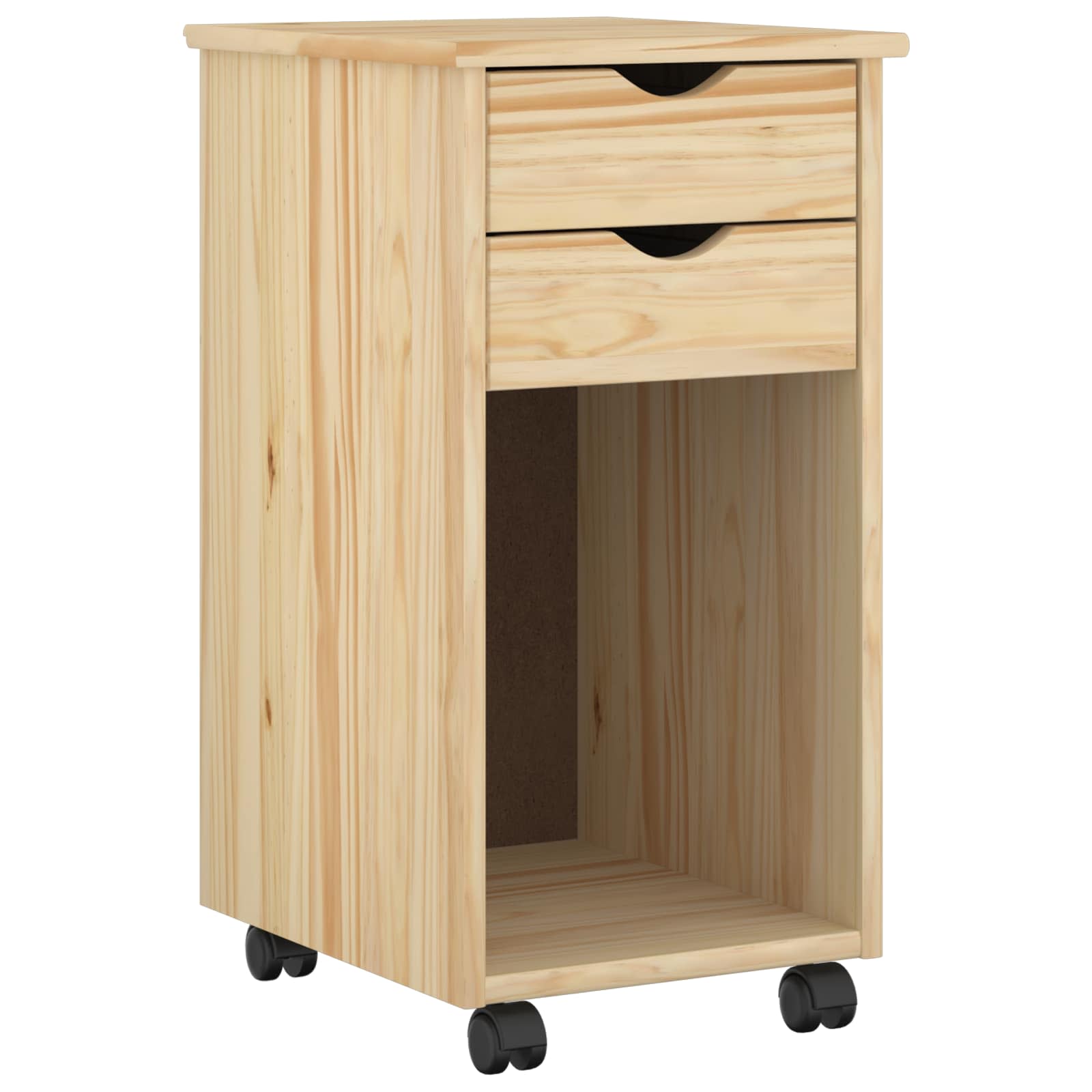 Rollschrank Honigbraun 34 x 39 x 65,5 cm Massives Kiefernholz